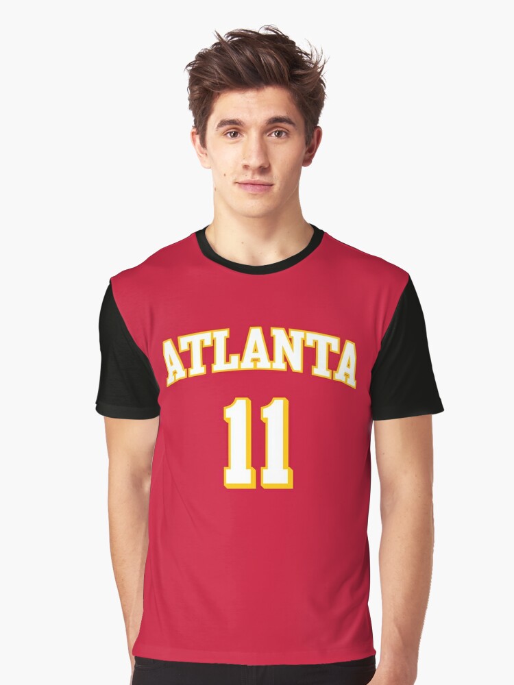 Atlanta hawks red shirt sleeve medium tee shirt