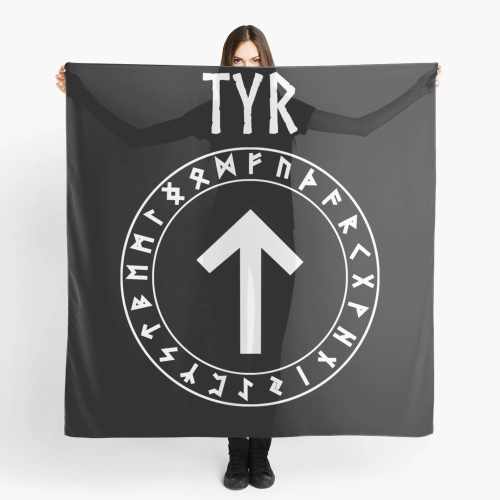 Tyr / Tiwaz Rune from the Futhark - Smokey and Torch Lit