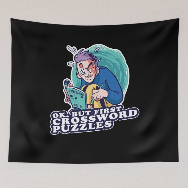 Item preview, Ok, but first Crossword puzzles gifts designed and sold by SwankyFine.