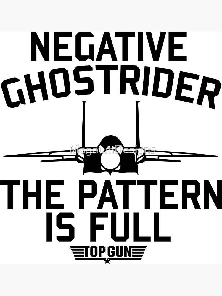 Top Gun Negative Ghost Rider The Pattern Is Full Logo Greeting Card By Magnumdesigns Redbubble