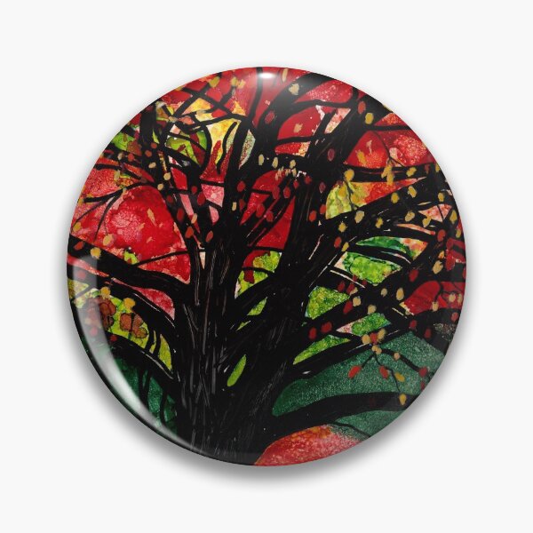 Item preview, Blazing Red Orange Autumn Tree designed and sold by The Elderberry Blossom.