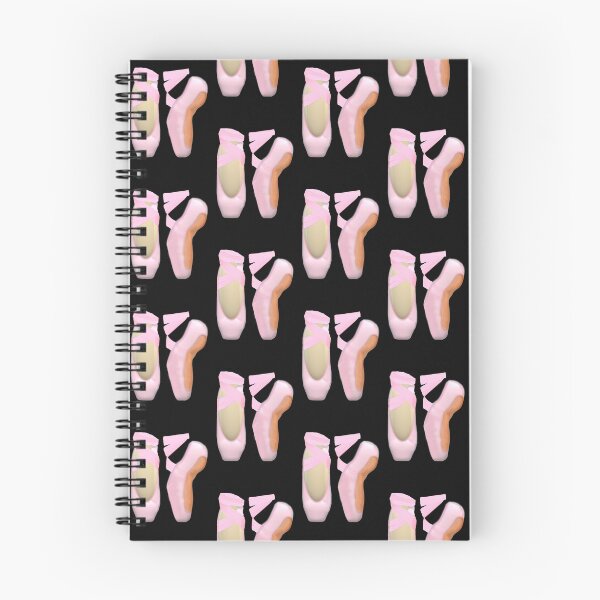 Item preview, Pink Ballerina Toe Shoes Pattern (Black Background) designed and sold by ArtByLM.