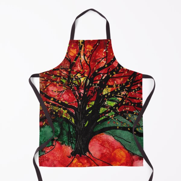 Item preview, Blazing Red Orange Autumn Tree designed and sold by The Elderberry Blossom.