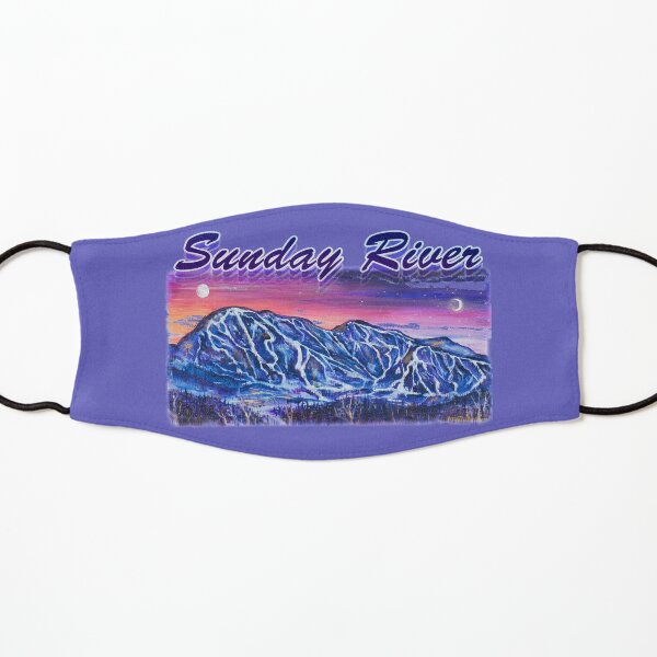 Sunday River Maine by Angela Ferrari Kids Mask