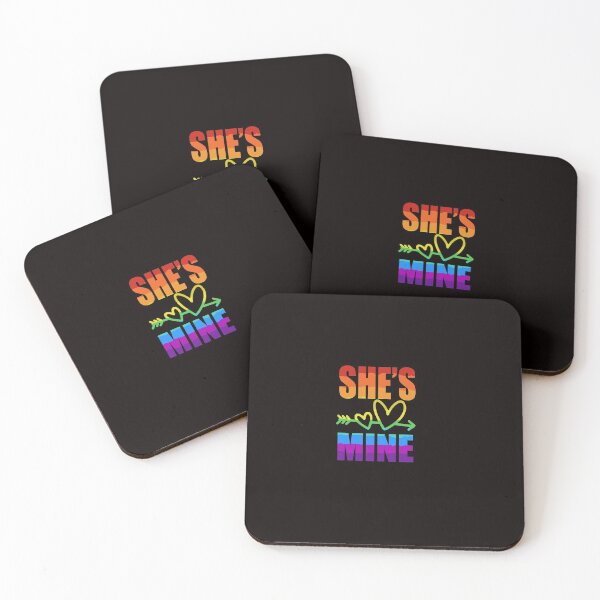 Item preview, She's Mine Rainbow LGBT Couple Wife Girlfriend Lesbian designed and sold by Esmilna Castillo.