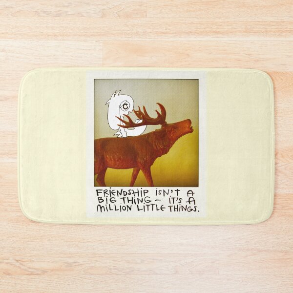 Item preview, Friendship Quote Lop Eared Bunny and Deer designed and sold by suekieper.