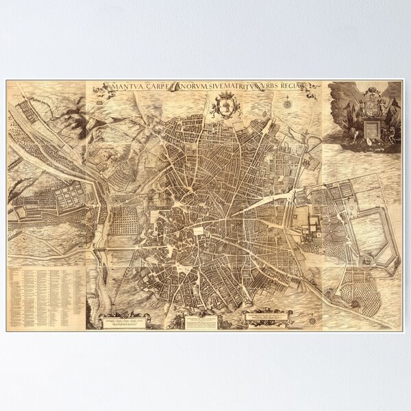 Item preview, Madrid City Map, 1656 by Don Pedro Teixeira designed and sold by nextstepdesigns.
