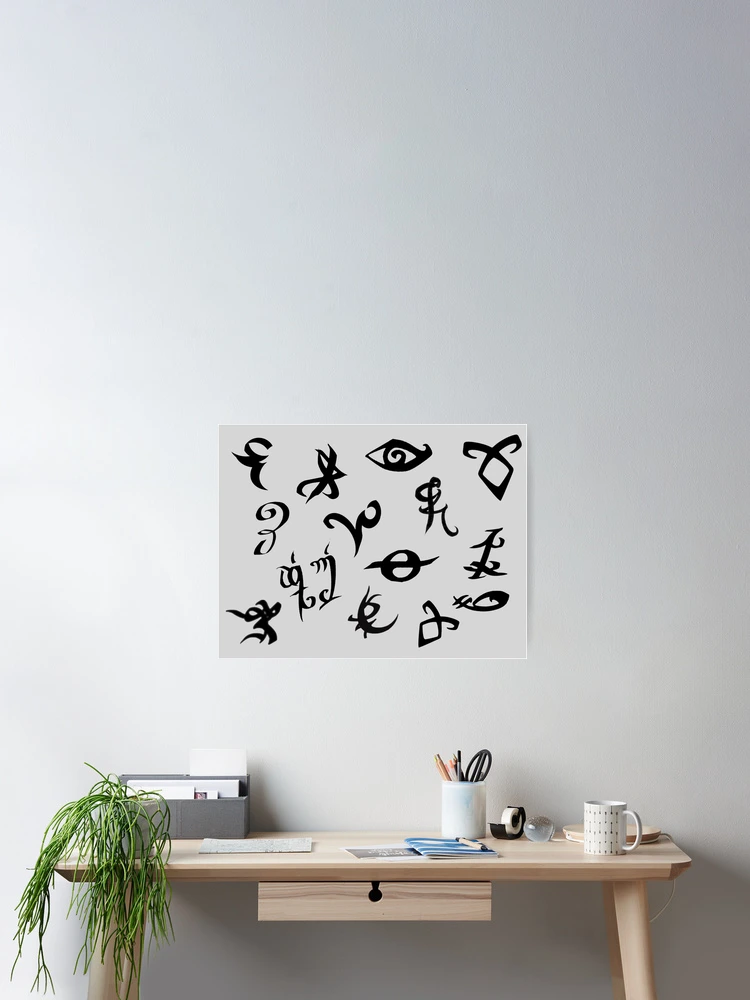 Thumbnail 2 of 3, Poster, Shadowhunter Runes designed and sold by 1ive.