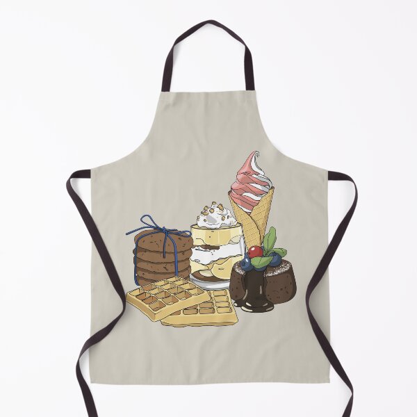 Item preview, Assorted Dessert Set - Cookies, Ice Cream, Pudding, Lava Cake and Waffles designed and sold by Alicia Chee.
