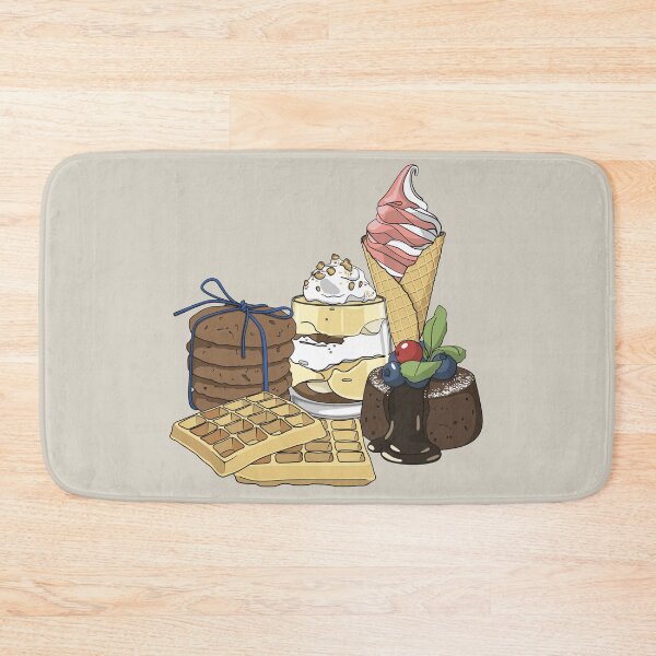 Item preview, Assorted Dessert Set - Cookies, Ice Cream, Pudding, Lava Cake and Waffles designed and sold by Alicia Chee.