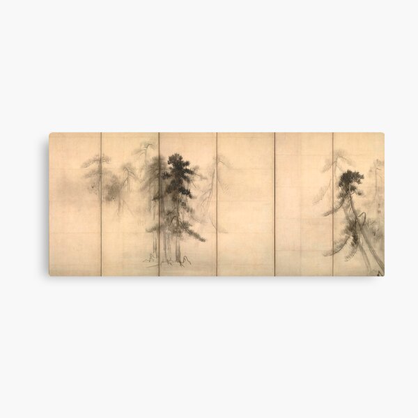 Hasegawa Tohaku Pine Trees Canvas Print