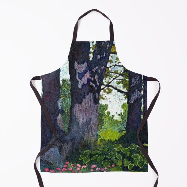 Item preview, A View Through The Trees, Watercolor and Ink Batik on Rice Paper designed and sold by The Elderberry Blossom.