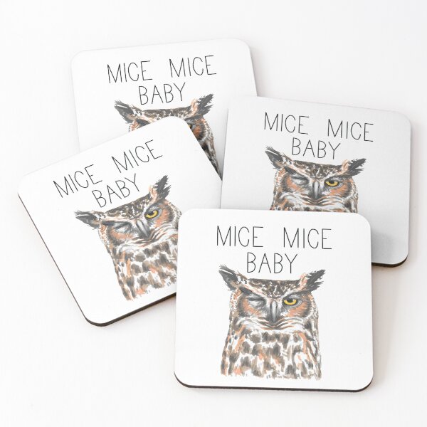 Item preview, Mice Mice Baby (Great Horned Owl) designed and sold by LauraWolfArtist.