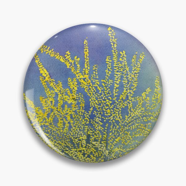 Item preview, Forsythia Study #4 Watercolor designed and sold by The Elderberry Blossom.