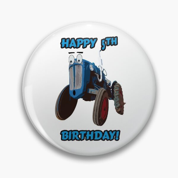 Item preview, Happy 5th Birthday Tractor design designed and sold by SEADOGPRINTS.