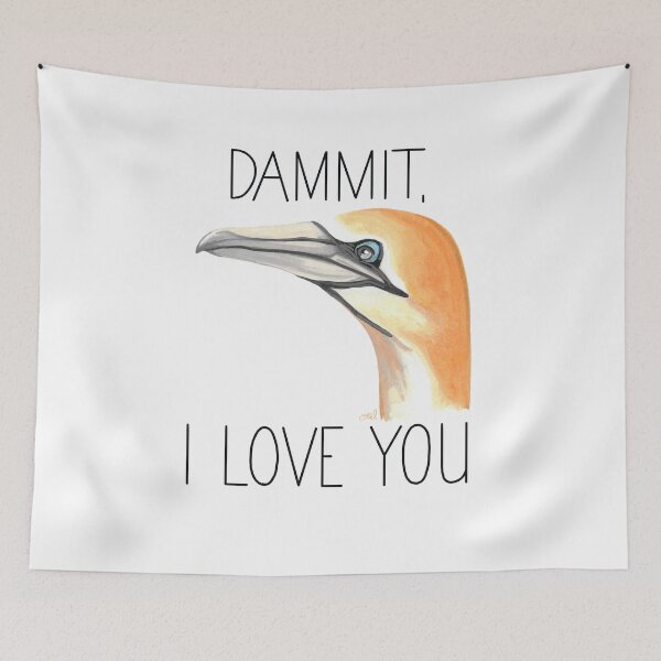 Item preview, Dammit, Gannet (Northern Gannet) designed and sold by LauraWolfArtist.