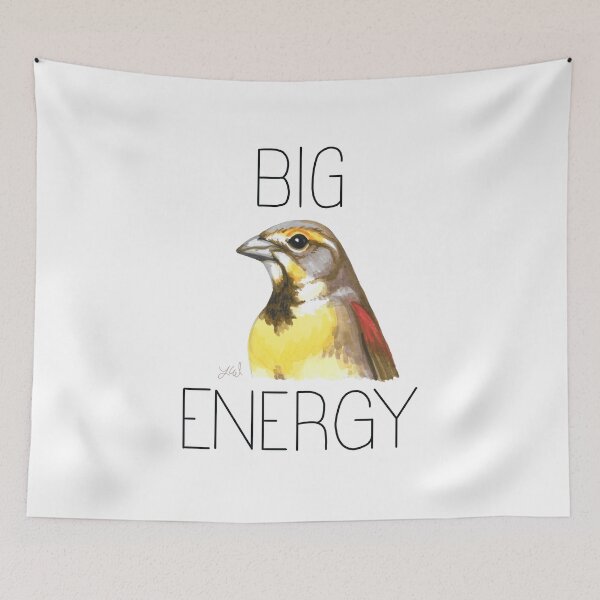 Item preview, Big Dickcissel Energy designed and sold by LauraWolfArtist.