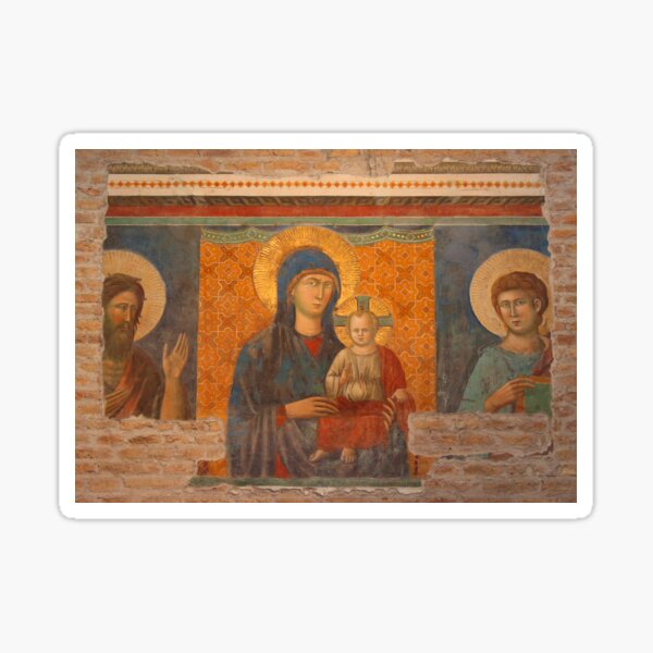 Item preview, Fresco of Madonna and the Child designed and sold by Mythos57.