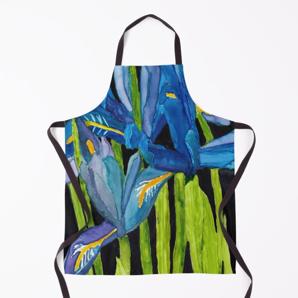 Item preview, Wild Dwarf Irises Watercolor on Yupo designed and sold by The Elderberry Blossom.