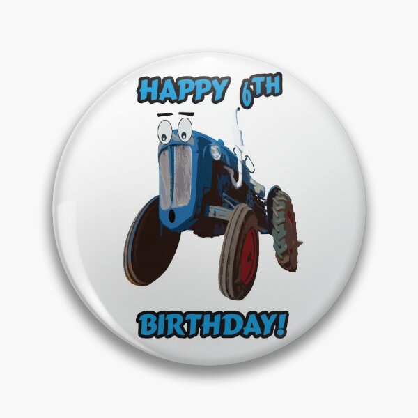 Item preview, Happy 6th Birthday Tractor design designed and sold by SEADOGPRINTS.