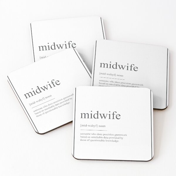 Item preview, Midwife 403 Watercolor Map Yoga Quote Definition D designed and sold by vividpixelusa.