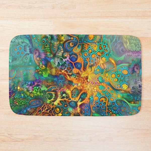 Item preview, Deepdream floral fractalize space abstraction designed and sold by blackhalt.