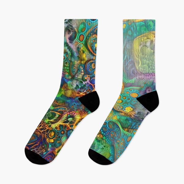 Item preview, Deepdream floral fractalize space abstraction designed and sold by blackhalt.