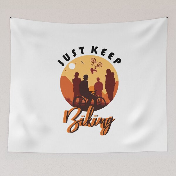Item preview, just keep biking designed and sold by PRINTED ..
