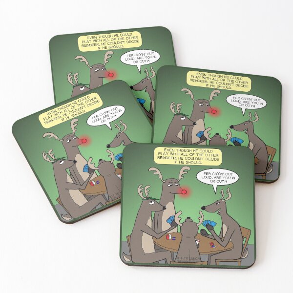 Item preview, Reindeer Games designed and sold by Out to Lunch Cartoons and More.