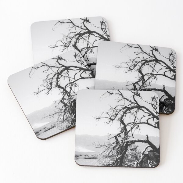 Item preview, tree branch in desert at Death Valley national park California in black and white designed and sold by Mrvell.