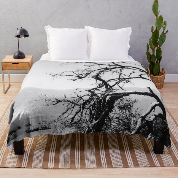 Item preview, tree branch in desert at Death Valley national park California in black and white designed and sold by Mrvell.