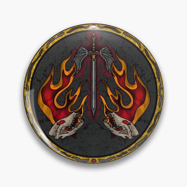 Item preview, Canid's cursed crest designed and sold by kyrnn.
