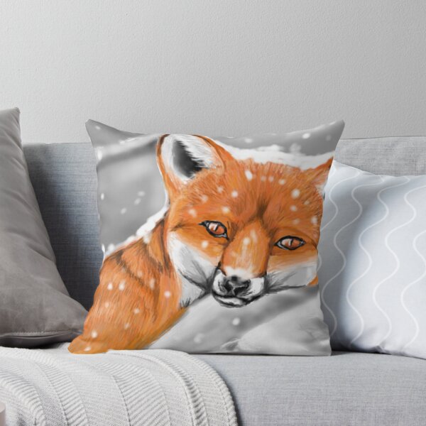 Item preview, Snowy fox designed and sold by iceWolfArts.