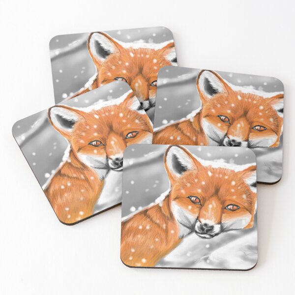 Item preview, Snowy fox designed and sold by iceWolfArts.