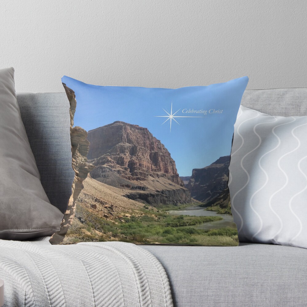 Grand Canyon Colorado River Scene - From ccnow.info Throw Pillow