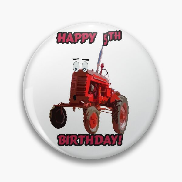 Item preview, Happy 5th Birthday Tractor design designed and sold by SEADOGPRINTS.