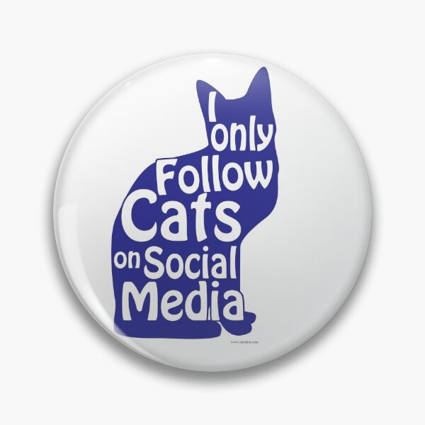 Item preview, I Only Follow Cats Social Media designed and sold by mytshirtfort.