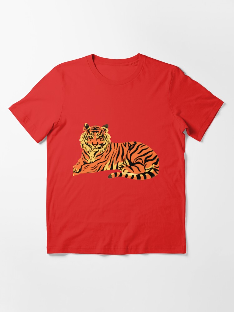 Sitting Tiger Active T-Shirt for Sale by chaze-cha