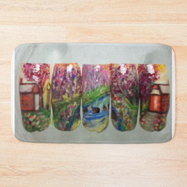 Item preview, Beautiful spring scene on artificial nails. designed and sold by Lan thi Nguyen.