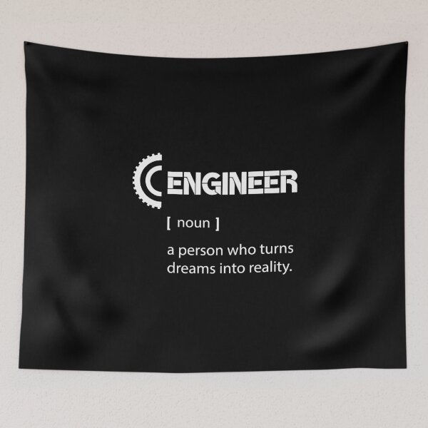 Item preview, engineer a person who turns dreams into reality designed and sold by GraphicBit.