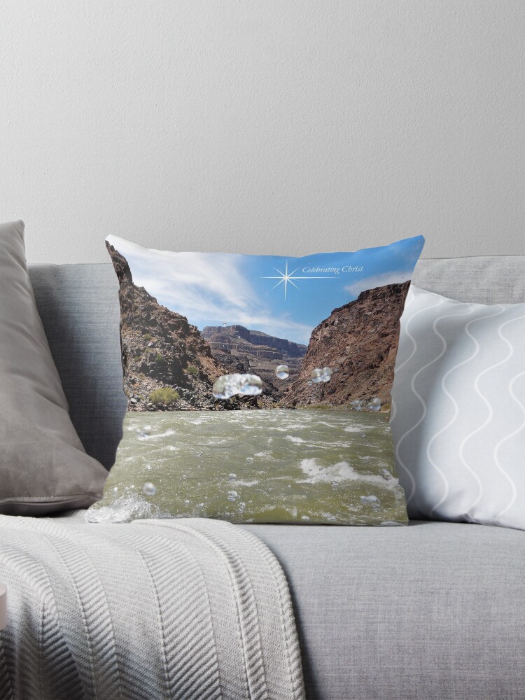 Thumbnail 1 of 4, Pillow, Colorado River Rafting Splash - From ccnow.info designed and sold by sdawsoncc.