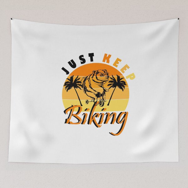 Item preview, just keep biking designed and sold by PRINTED ..