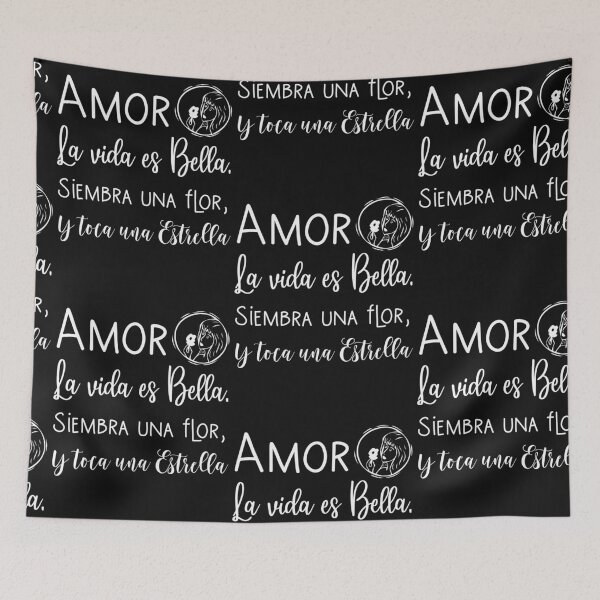 Item preview, Love Life is Beautiful, plant a flower and touch a star, phrase designed and sold by AguilaAstral.