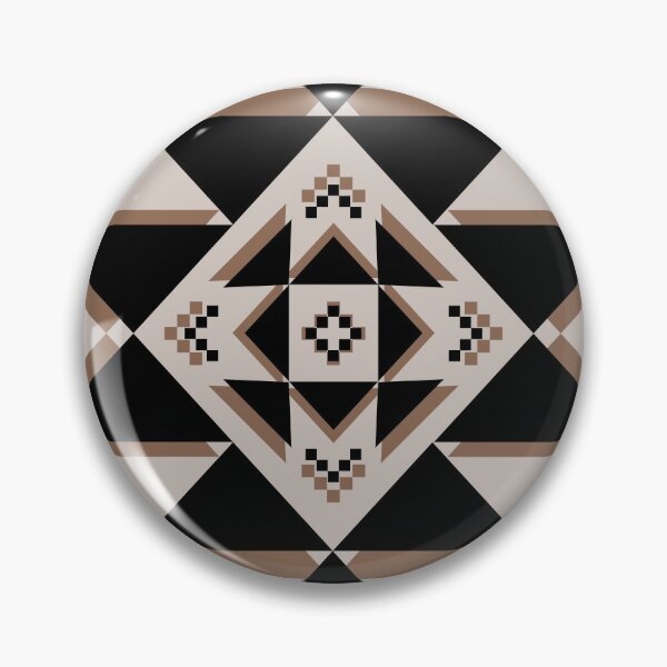 Aperçu de l'œuvre Preppy milieu du siècle moderne Boho Sud-Ouest Tribal Beige Brun Aztèque créée et vendue par IamTrending.