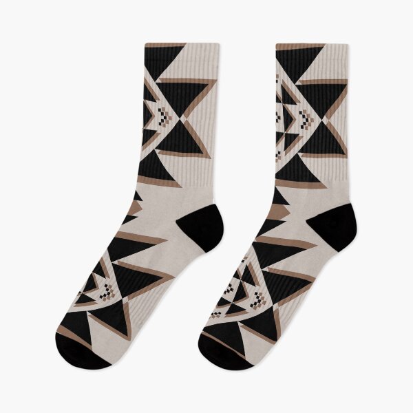Item preview, Preppy mid century modern Bohemian Southwestern Tribal Beige Brown Aztec designed and sold by IamTrending.