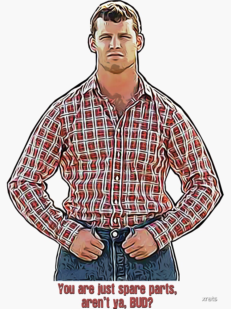 "Letterkenny You Are Just Spare Parts" Sticker for Sale by xrats