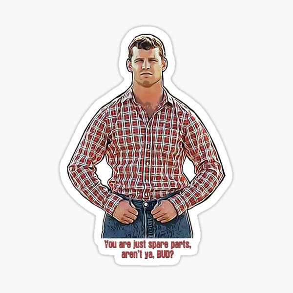 "Letterkenny You Are Just Spare Parts" Sticker for Sale by xrats