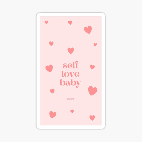 Item preview, self love baby - light pink hearts  designed and sold by thewayitshine.