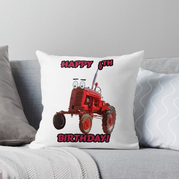 Item preview, Happy 6th Birthday Tractor design designed and sold by SEADOGPRINTS.