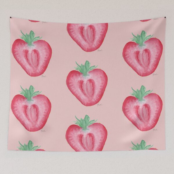 Item preview, Watercolor Strawberry Painting designed and sold by PineappleMorgan.